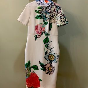 ASOS floral bodycon dress.